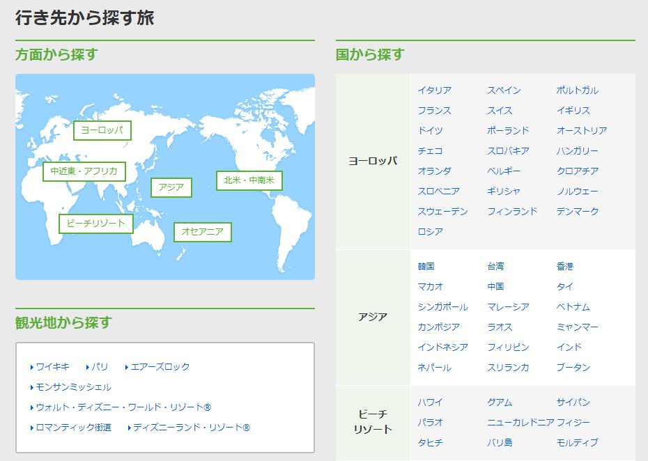 日本旅行の海外ツアー４